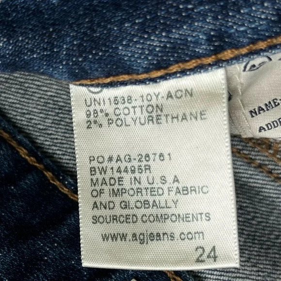 Adriano Goldschmied Skirt Size 24 The Erin Pencil Distressed Slit Denim Blue - Picture 7 of 9